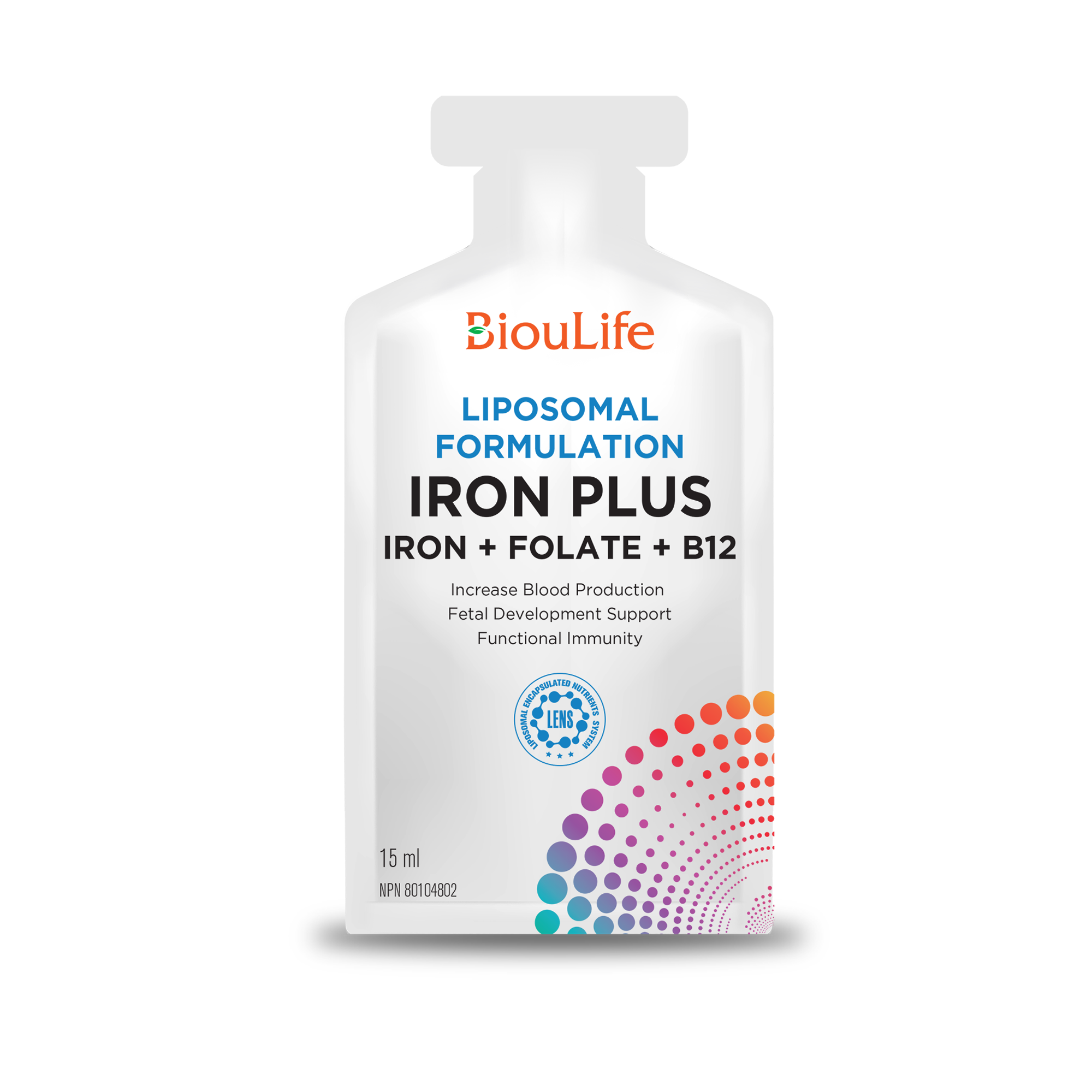 Iron Plus (Iron, Folate, Vitamin B12) 15ml x 30 Sachets – Bioulife