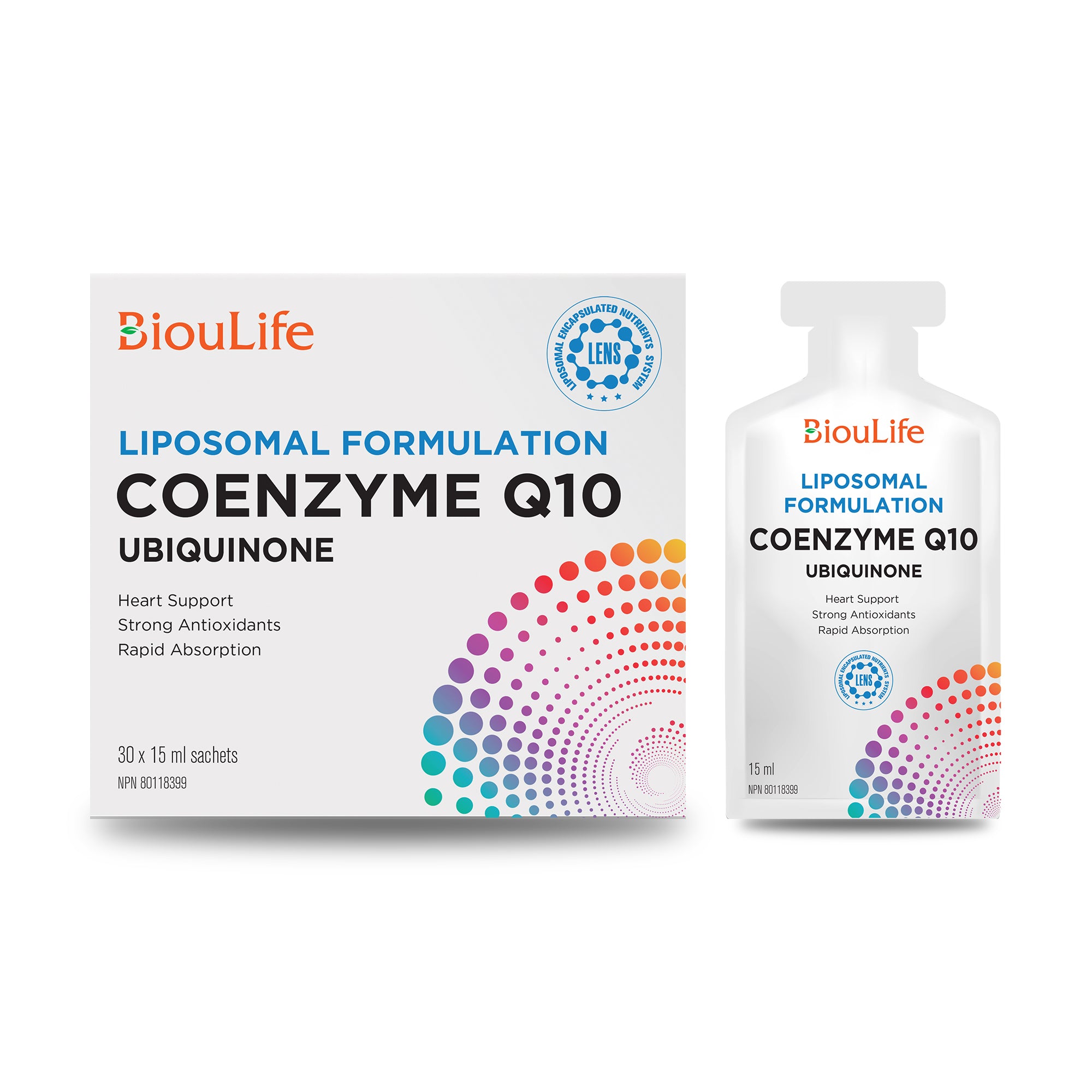 Coenzyme Q10 (CoQ10) 15ml x 30 Sachets – Bioulife
